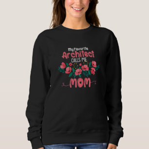 Mijn favoriete architect noemt me mam Floral Trui