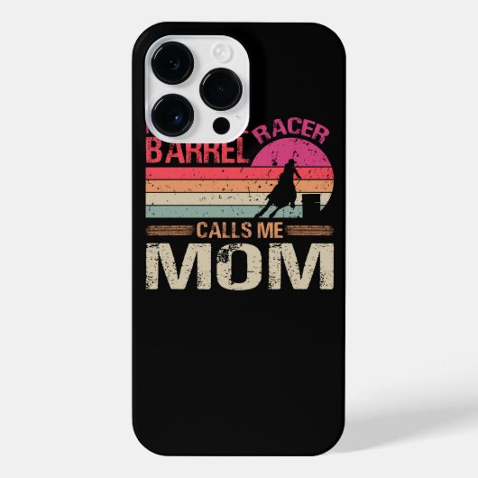 Mijn favoriete Barrel Racer noemt me Mam T-Sh iPhone Hoesje (Achterkant)