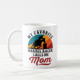 Mijn favoriete Barrel Racer noemt me mama Retro Koffiemok
