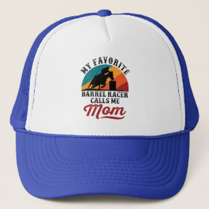 Mijn favoriete Barrel Racer noemt me mama Retro Trucker Pet