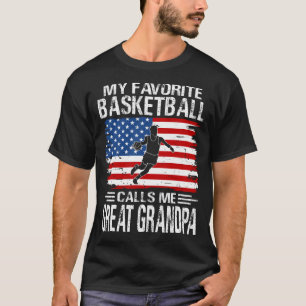 Mijn favoriete Basketbalspeler roept me GREAT GRAN T-shirt