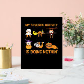 Mijn favoriete bezigheid is niets doen 'retro luih acryl bord (Huwelijk)