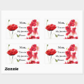 Mijn favoriete bloemenrechthoekige Sticker (Vel)