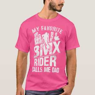 Mijn favoriete BMX-rijder noemt me papa grappig BM T-shirt