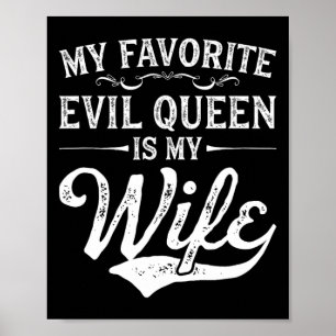 Mijn favoriete boegkoningin is mijn vrouw nieuwigh poster