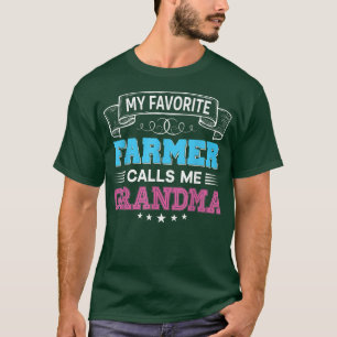 Mijn favoriete boer noemt me grootmoeder vader moe t-shirt