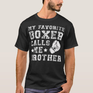 Mijn favoriete bokser noemt me broer Boksen Broer T-shirt