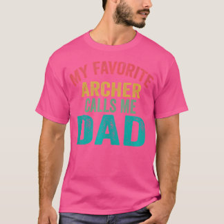 Mijn favoriete boogschutter noemt me vader boogsch t-shirt