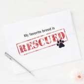 Mijn favoriete brouwerij wordt gered ovale sticker (Envelop)