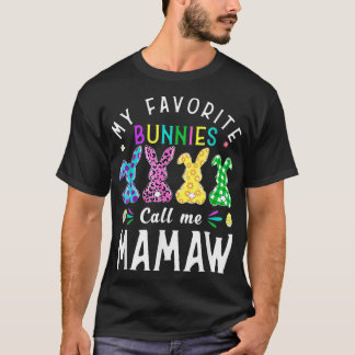 Mijn favoriete Bunnies noemen me Mamaw Bunny Egg L T-shirt