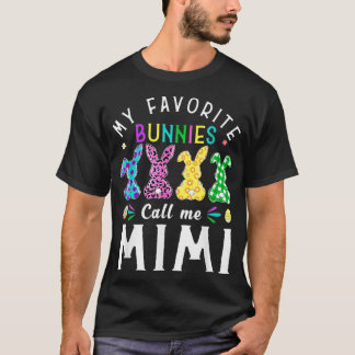 Mijn favoriete Bunnies noemen me Mimi Bunny Egg Le T-shirt