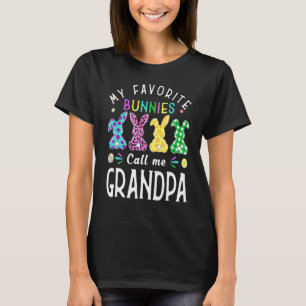 Mijn favoriete Bunnies noemen me opa Bunny Egg Leo T-shirt