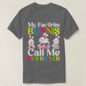 Mijn favoriete Bunny noemt me buschauffeur Paasrei T-shirt (Design voorkant)