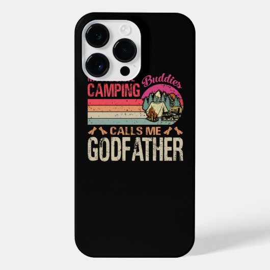 Mijn favoriete Camping Buddies noemen me Godfather iPhone Hoesje (Achterkant)