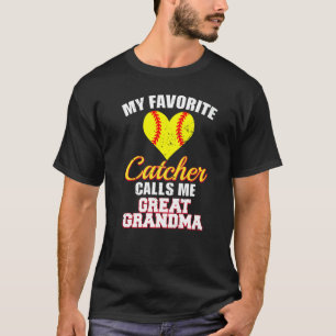 Mijn favoriete Catcher noemt me grote oma Softbal T-shirt