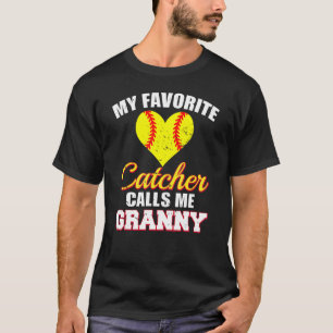 Mijn favoriete Catcher roept me Granny Catcher Sof T-shirt