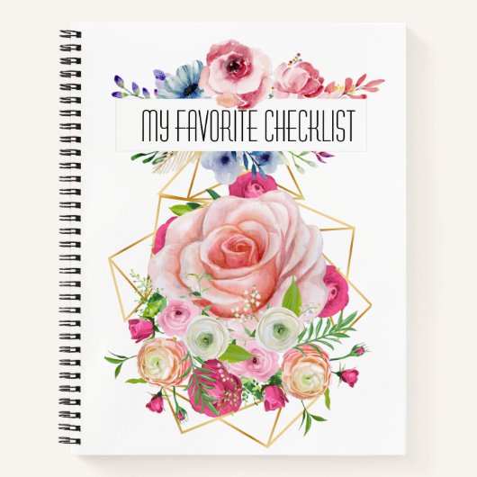 Mijn favoriete checklist notitieboek (Voorkant)