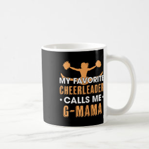 Mijn favoriete cheerleader noemt me G Mama Cheerle Koffiemok
