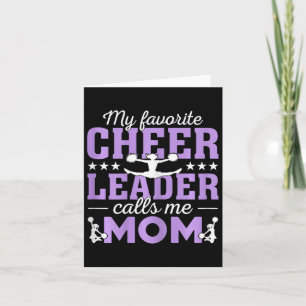 Mijn favoriete cheerleader noemt me mama Cheer mam Kaart