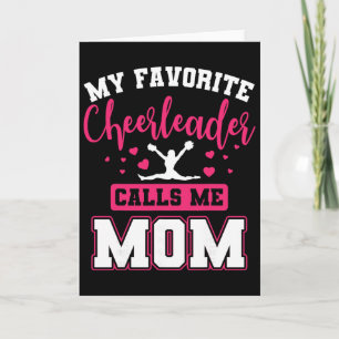 Mijn favoriete cheerleader noemt me mama Cheerlead Kaart