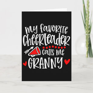 Mijn favoriete cheerleader noemt me oma grappig ch kaart