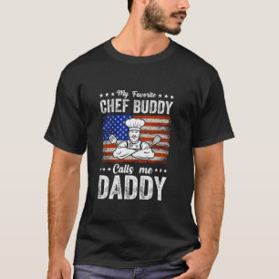 Mijn favoriete chef-kok noemt me Daddy Kitchen Foo T-shirt