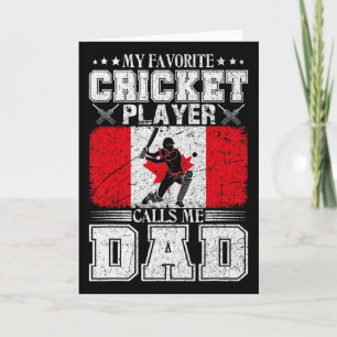 Mijn favoriete cricketspeler noemt me papa Canada Kaart