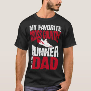 Mijn favoriete cross-country Runner belt me papa T-shirt