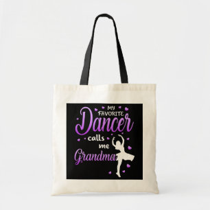 Mijn favoriete danser noemt me oma Dance Grandma Tote Bag