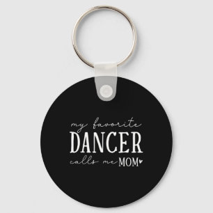 Mijn favoriete danseres noemt me mama dansende bal sleutelhanger