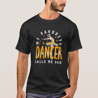 Mijn favoriete danseres noemt me papa dans papa do t-shirt