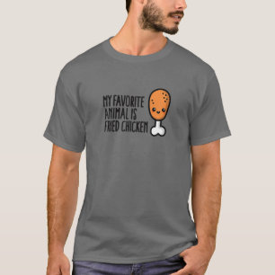 Mijn favoriete dier is een gehuwd kippoot-verkuis- t-shirt