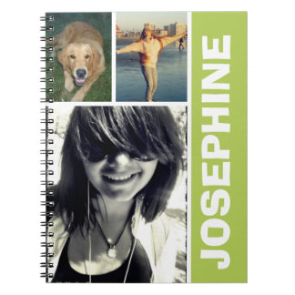 Mijn favoriete dingen groen fotocollage tijdschrif notitieboek