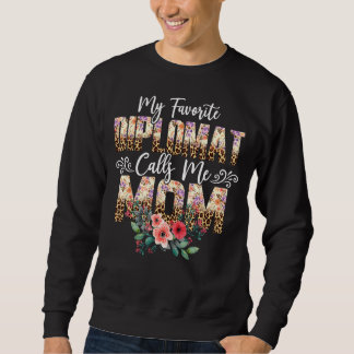 Mijn favoriete diplomaat noemt me mam Leopard Flor Trui