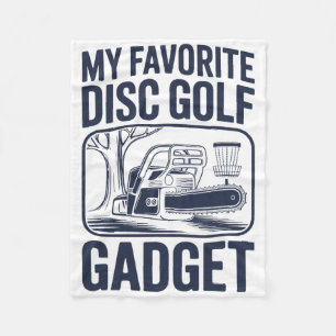 Mijn favoriete discgolf gadget Chainsaw Joke Disc Fleece Deken