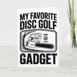 Mijn favoriete discgolf gadget Chainsaw Joke Disc Kaart