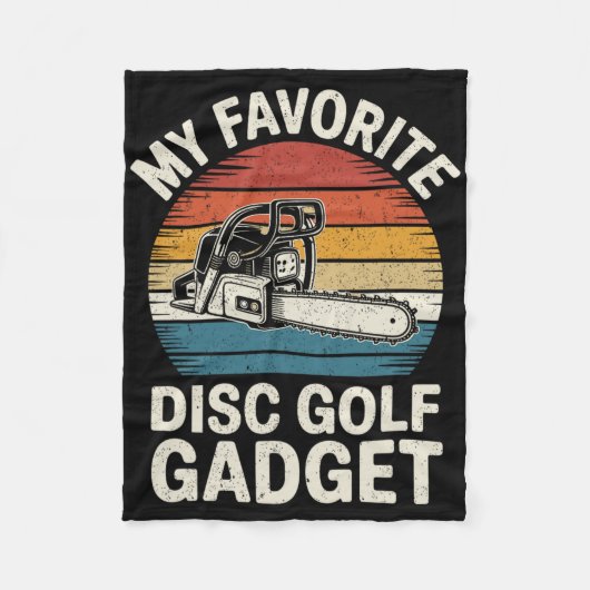 Mijn favoriete discgolf gadget grappige discgolf fleece deken (Voorkant)