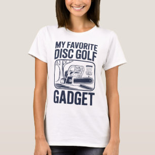 Mijn favoriete discgolf gadget Kettingzaag grap Di T-shirt