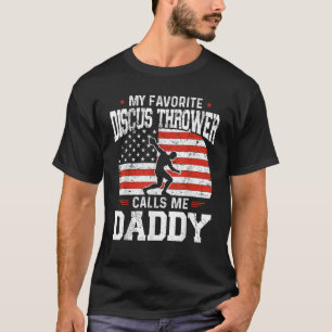 Mijn favoriete discuswerper noemt me papa grappig t-shirt