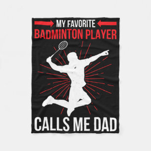 Mijn favoriete Dminton-speler noemt me pa Funny At Fleece Deken