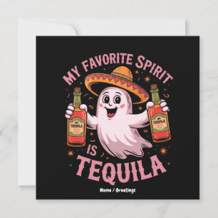 Mijn favoriete drank is Tequila Halloween-drinken Kaart