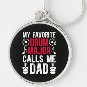 Mijn favoriete Drum Major Papa Van Een Trommel Sleutelhanger