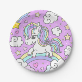 Mijn favoriete eenhoorn papieren bordje