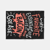 Mijn favoriete essentiële olie is spek vet bbq mei fleece deken (Voorkant (Horizontaal))