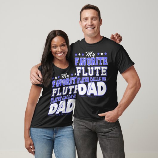 Mijn favoriete fluitspeler noemt me papa t-shirt (Unisex)