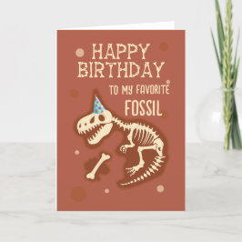 Mijn favoriete Fossil Verjaardagsgroet Bedankkaart