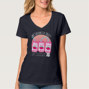 Mijn favoriete fruit is aardbeiensoda Japans Aest T-shirt