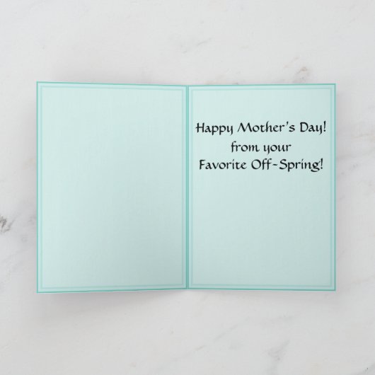 Mijn Favoriete (Gepersonaliseerde) Moeder Kaart (Binnen)