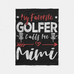 Mijn favoriete golfer noemt me Mimi Disc Golf Fris Fleece Deken