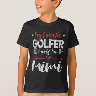 Mijn favoriete golfer noemt me Mimi Disc Golf Fris T-shirt